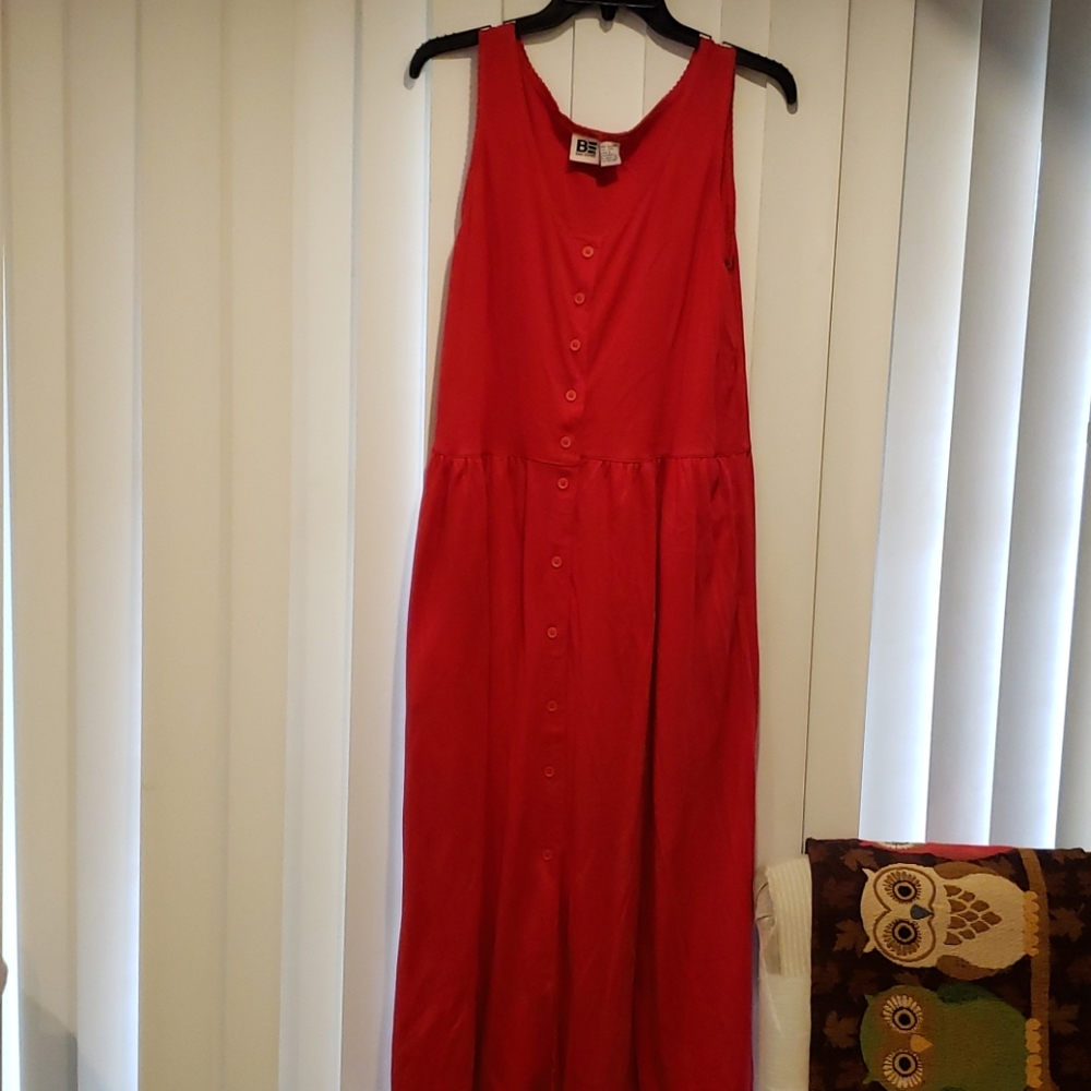 Red sun dress